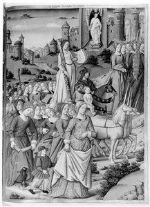 Ms.Fr.594 fol.102 Le Triomphe de la Chasteté et de la Raison, des 